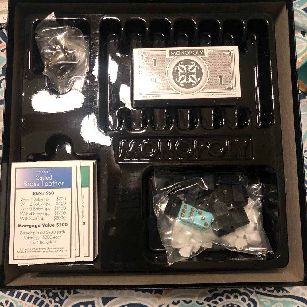Rustic Cuff Monopoly Board Game - Picture 3 of 4
